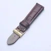 Black Brown Blue äkta läderklocka Watch Band Soft Watchbands för Breitling Strap Man 22mm med Tools189U