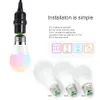 Ampoule LED DHL E27 5W 10W 15W RGB + lampe LED blanche 16 couleurs AC85-265V, ampoule RGB modifiable avec télécommande + fonction mémoire