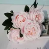 5 heads simulation peony flower wedding decoration floral flower arrangement arches T platform road lead artificial silk bouquet