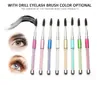 Mascara Wand Crystal Eyelash Brush Premium Diamond 10 Kleuren Populaire Kleurrijke Custom voor valse wimperverlenging