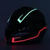 Motorcycle Helmet Light Strip LED Night Signal Light Luminous Stripe Fashion Modified Glowing Bars - Red