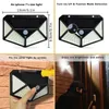 LED LED Solar Lights Outdoor Bezpieczeństwo Światło nocne Wodoodporne PIR Motion Motion Ściana Lampka ogrodowa 86473325816946