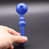 El más nuevo diseño Color Decoloración Tubo de cuchara de vidrio 5 pulgadas de longitud alrededor Tubo de mano para fumar Para tabaco Bongs Dab Rigs