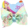 8インチJojo Siwa Bow Flower Mermaid Stars Rhinestone Clips Girls Big Hair Accessoriesヘアピンヘアバンド