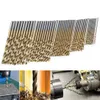 50Pcs HSS Titanium Coated Drill Bits High Speed Steel Drill Bit Set High Quality Power Drilling Tools for Wood 1152253mm9451936