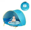 Namioty dla dzieci na zewnątrz namiot plażowy Lato przenośne schronienie turystyczne Camping Sun Shade Turystyczny Ryba Anti-UV Namiot rodzinny Kids Activity House C614