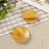 Bamboo Natural Small Round Dishs Ta Tater Coaster Rural Amorous Sentiments Sauce en bois et vinaigre Plaques de vaisselle Tray 9644098