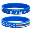 Bracelet en Silicone Trump 2024, noir, bleu, rouge, cadeau de fête, sauvez à nouveau l'Amérique