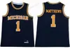 Michigan Wolverines 2 Jorda Poole NCAA College Jersey University Mens Basketball