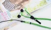 100% High Quality Stereo Bass Headset In Ear Metal Zipper Earphones Headphones with Mic 3.5mm Jack Earbuds for iPhone 5 5S MP3 500pcs