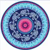 Okrągły ręcznik plażowy Hippie/boho mandala koc/indyjski rzut bohemijskim stołowym dekoracją/jogą Mat Meditation Picnic