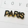 Pince à cheveux avec lettres en perles pour femmes et filles, mélange de styles, Barrette avec lettres Vintage, cadeau pour amour, petite amie, accessoires pour cheveux, haute qualité