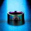 Titanium Ring Wolf en acier inoxydable à Moonlight Night Forest Wolf Prairie Wolf Ring Jewelry for Man7728832
