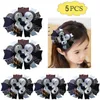 5pcs girl hair Bow 4555quot Handmade Boutique Layered Hair Bow inspired hair clips1982589