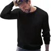 Mode Design Bomullströja Pullover Casual Jumper för Man Strikkad Koreansk stil Kläder Plus Storlek Tröjor