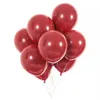 12inch Amazon Sale Dubbelskikt Mörkröd Ballonger Bröllopsdekoration Ballong Grattis på födelsedagen Party Helium Balloon