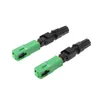 Freeshipping 100 Pz / set SC / APC Connettore rapido per fibra ottica per adattatore per orecchio Connettore rapido