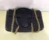 Klassisk PU Läder Crossbody Gold Chain Women Marmont Väskor Handväskor Axelväskor Tygkassar 1424GFG