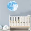 Luminous Stickers 40cm 3D Large Moon Fluorescent Wall Sticker Removable Glow In The Dark Sticker Night Luminous Stickers8398231