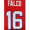 Shane Falco # 16 Değiştirmeler Film Erkekler Futbol Forması Dikişli Kırmızı S-3XL Yüksek Kalite Ücretsiz Kargo