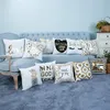 Bling Sequin Bronzing Kussensloop Luxe Eenvoudige Kussen Kussensloop Sofa Seat Car Cushion Cover Stripe Lips Wimper Slaapkamer Home Decoratief