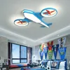 Verllas Moderne LED Kroonluchters Licht Kinderen Blauwe Baby Huisverlichting voor Slaapkamer Vliegtuig Kinderkamer AC85-265V Kroonluchter Lamp