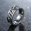 2020 New Stainless Steel Chain Rotating Ring Personalized Hip-Hop Fashion Rings For Women Men Rings Trendy Jewelry Gift 2020
