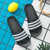 Summer Home Slippers Women Men Indoor Flat Shoes Striped Design Lovers Bathroom Slipper Casual Beach Slipper