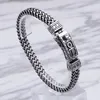 Punk Mens Biker Chaîne Bracelets Bracelets Lourd Vintage Hiphop En Acier Inoxydable Charme Croix Maille Bracelet Hommes Personnalité Homme Bijoux