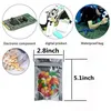 100 Pz molto Richiudibile Zip Mylar Bag Conservazione Degli Alimenti Sacchetti di Foglio di Alluminio Sacchetti a Prova di Odore 6*10 cm 7*13 cm 8*11 cm Borse contenitore