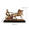 Creative Home Office Desktop Decoration Vintage Roman Chariot Figurines Ornements Resin Crafting European Home Accessories Cadeaux T204376648