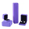 4st Set Square Jewely Box Wedding Jewelery Earring Ring Halsband Armband Holder Protoble Storage Cases Presentförpackning