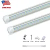 Tubes Led de porte plus fraîche en forme de V, 4 pieds, 28W, T8, Tubes Led intégrés, Double face, luminaires Led, Stock aux états-unis