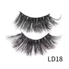 3D Mink rzęs 5d 25mm Długi Gruby Cross Mink Lashes Handmade False Eyelas Eye Makeup Tools New GGA1806