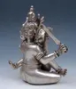 Vintage Tibetan Silver Copper Crafted Mandkesvara Yab-Yum Buddh