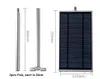 Solar Wall Lights 70leds Super Brightness 1100lm White and Warm White Waterproof IP65 Aluminum LED Solar Street Light with Mounting Pole