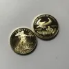 10 peças dom não magnético 20112 moedas estátua beleza águia crachá banhado a ouro 36219867