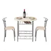 Fashion Free shipping Wholesales PVC Breakfast Table/One Table and Two Chairs/ Natural Color