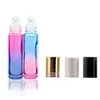 10ML Gradient Color Thick Glass Roll Steel Metal Roller Ball On Essential Oil Empty Perfume Bottle For Travel