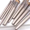 Drop Damenmode Pinsel 10er Set Holz Foundation Kosmetik Augenbrauen Lidschatten Pinsel Make-up Pinsel Sets Werkzeuge Pincel Maquiagem Qualität