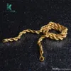 10pcs 2030 inches in Length For 4mm Width Classic Necklace Men Jewelry Necklace Thin Rope Gold and Silver Chain Fashion4111739