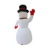 Festival decoration Christmas Inflatable Snowman Costume Xmas Blow Up Santa Claus Giant Outdoor 2 4m LED Lighted snowman costume258W