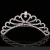 Headpieces Trendy Shining Rhinestone Crown Girls 'Bride Tiaras Fashion Crowns Brudtillbehör för bröllop