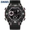 Digitala armbandsur Sports vattentät Smael Watch S Shock Montre Mens Military Watches Top Brand 1317 Men Watches Digital LED333F