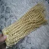 伸縮性のクリップブラジルの変態巻き巻き織り織り毛髪伸縮厚さ8個/セットキンキーカーリークリップのヘアエクステンション
