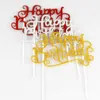 Quatre couleurs en cristal strass de joyeux anniversaire brillant gâteau de gâteau anniversaire pour enfants décor anniversaire décor gâteau topper5694229