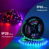 Música Controle Sonho Cor Faixa de LED Set WS2811 Fita LED RGB 5050 DC12V With Music controle remoto 12V 3A fonte de alimentação