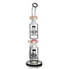 Nargile bong gözlükler köpürme cam su boruları cam su bonglar petrol platformları dabber ile 18mm banger shisha 45cm boyunda