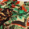 Entièrement de bonne qualité 50 Silk 50 Matériau en laine Imprimé Tiger Floral Pattern carré CARRAUSS pour les femmes Taille de 130 cm 130cm5253710
