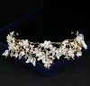 Fiori di lusso Matrimonio Tiara nuziale Strass Copricapo Cristallo Fasce da sposa Accessori per capelli Farfalla Sera Sposa Corona4795542